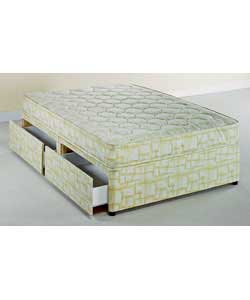 cloud Nine Riga King Size Divan Medium Firm - 4 Drawers