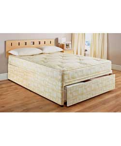cloud Nine Riga King Size Divan Tufted Trizone - End Drawer