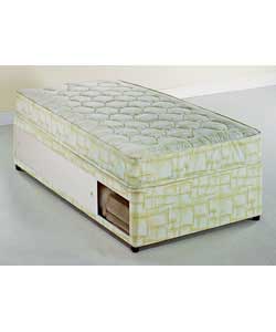Nine Riga Single Divan Firm Mattress - Slide Storage