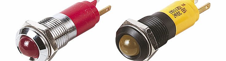 CML-IT 10mm 24v Super Red LED Prominent Brass 19210350