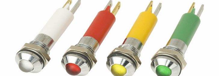 CML-IT 19080350 5mm Red LED Indicator Chrome 19080350