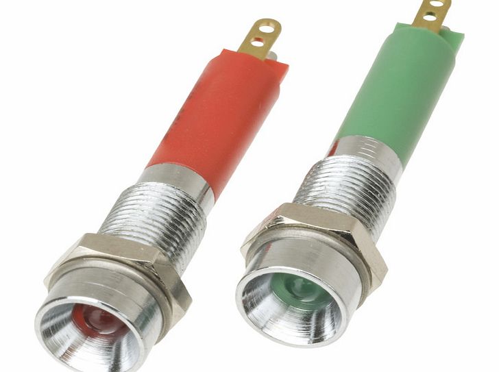 CML-IT 3mm 12v Green LED Recessed Chrome 19030251