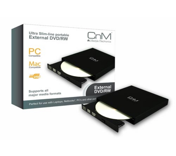 CNM Ultra Slim-line Portable External DVD-RW Drive