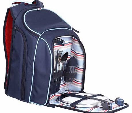 Coastal 2 Person Picnic Set - Navy
