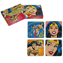 coasters 4 Pack - Wonder Woman (classic)