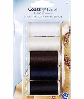 Coats Craft Coats 100m Duet Polyester Sewing Thread, 10001,