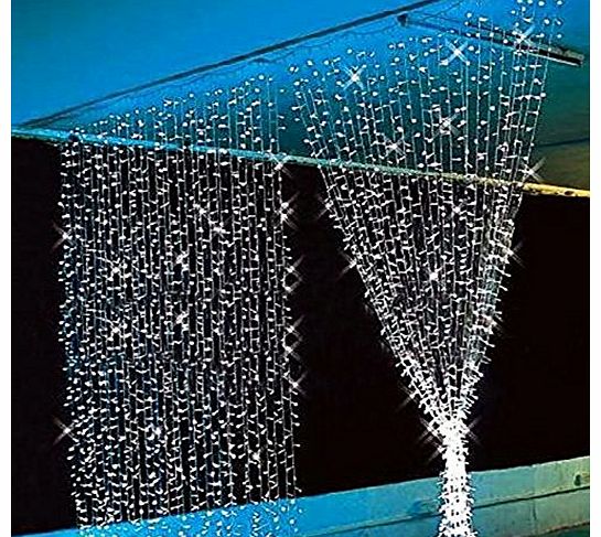 Cobird 220V 3M x 3M 300 LED leds Curtain Light Outdoor Party Christmas xmas String Fairy Wedding /Hotel/Festival /Novelty Light Curtain Light -deal to Creat a Good Mood for Holidays Wedding Party Stag