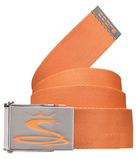 Cobra Golf Jacquard Webbing Belt Orange