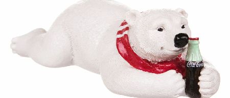 Coca-Cola Lying On Front Polar Bear Figurine