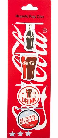 Coca-Cola Magnetic Page Clips