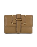 Basic Chic - Brown Calf Leather Flap Wallet