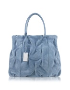 Coccinelle Goodie Bag - Suede and Leather Double Handle Bag