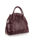 Coccinelle Liz - Pleated Calf Leather Bowler Bag