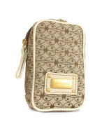 Coccinelle Logoed Beige Zippered Cosmetic Case w/Shoulder Strap