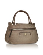 Coccinelle Monique Suede - Double Handle Satchel Bag