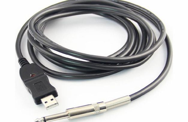 Coco Digital Guitar Bass To USB Link Connection Cable Adapter 3M