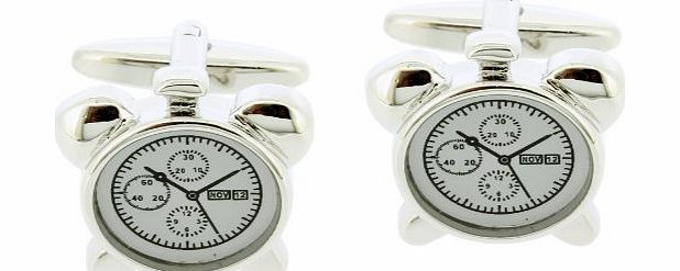Code Red Novelty Alarm Clock Cufflinks 25758