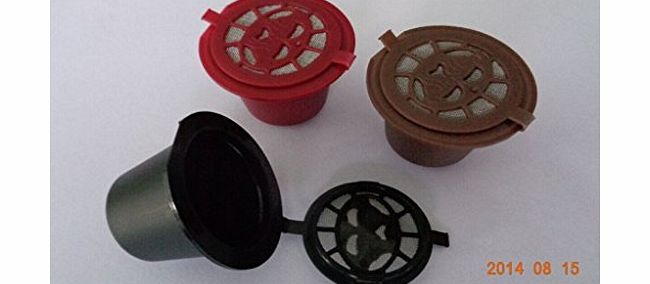 Refillable Reusable Coffee Capsules Pods For Nespresso - 10 Coffee Pods - (Fit all Nespresso machines from after October 2010)