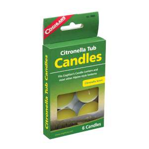 Coghlans Coghlan s Citronella Tub Candles - Pack of 6