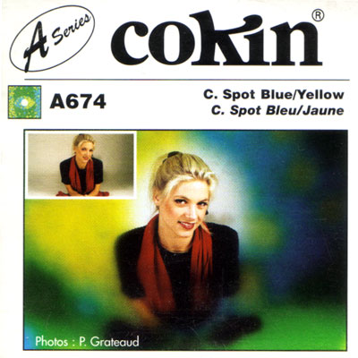 Cokin A674 C Spot Blue/Yellow Filter