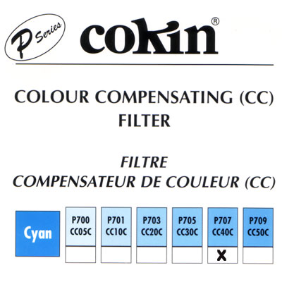 Cokin P707 Cyan CC40 Filter
