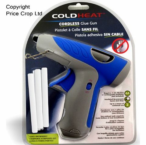 Cold Heat Cordless LED Glue Gun INCLUDES 3 FREE Glue Sticks
