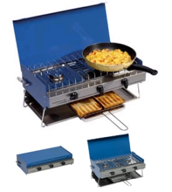 CAMPING CHEF DOUBLE BURNER & GRILL