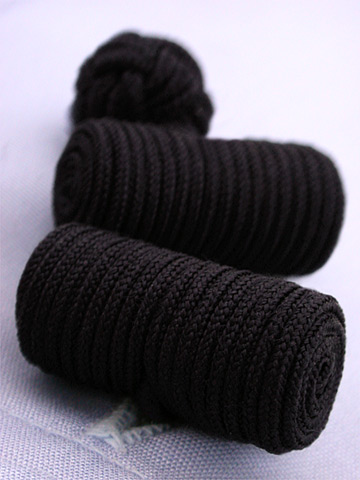 Coles Black Knotted Barrel Cufflinks