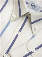 Coles Blue and Navy Gigantuan Button Cuff Handmade
