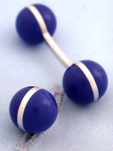 Coles Blue Ball Cufflinks