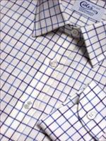 Classic Blue Navy Tattersall Check Handmade Mens
