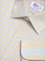 Classic Blue Yellow Alternate Stripe Handmade