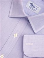 Coles Mens Classic Collar Blue End on End Handmade Shirt