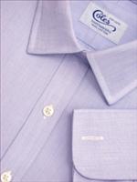 Mens Classic Collar Blue End on End Handmade Shirt