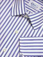 Mens Classic Collar Blue Large Bengal Handmade