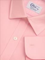 Mens Classic Collar Plain Pink Handmade Shirt