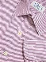 Coles Mens Classic Collar Purple Narrow Bengal