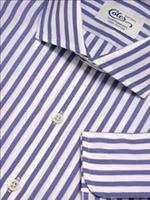 Mens Cutaway Collar Blue Large Bengal Handmade