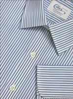 Coles Mens Handmade Blue Bengal Shirt With Classic