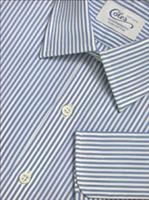 Mens Handmade Blue Bengal Shirt With Classic