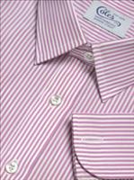 Coles Mens Handmade Lilac Bengal Shirt With Classic