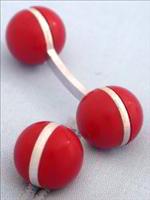 Coles Red Hand made ball cufflinks