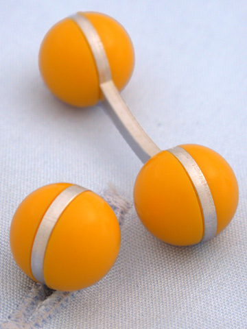Coles Yellow Ball Cufflinks