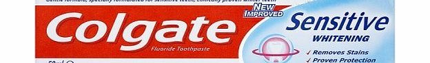 colgate Toothpaste Sensitive   White 50ml