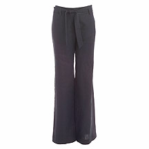 Collection Debenhams Black linen belted trousers