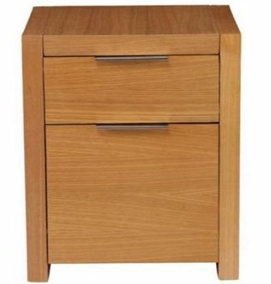 Cologne 2 Drawer Cologne Filing Cabinet, Light Oak - (High Quality)