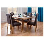 Dining Table, Oak with 4 Lucca, Oak &