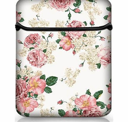 Flowers Design Multi-function 11.6`` 12`` 12.1`` inch scratch-proof Laptop Notebook Flip Soft Sleeve Case Bag Pouch Cover For HP Envy x2 11.6``,HP Pavilion dm1 Samsung ATIV XE500T1C XE700T1C / Acer Aspire