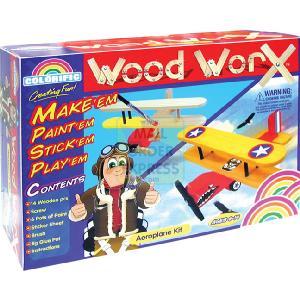 Colorific Wood Worx Kit Aeroplane