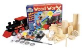 Colorific Wood Worx Steam Train and Jet Fighter Kits (pack of 2)